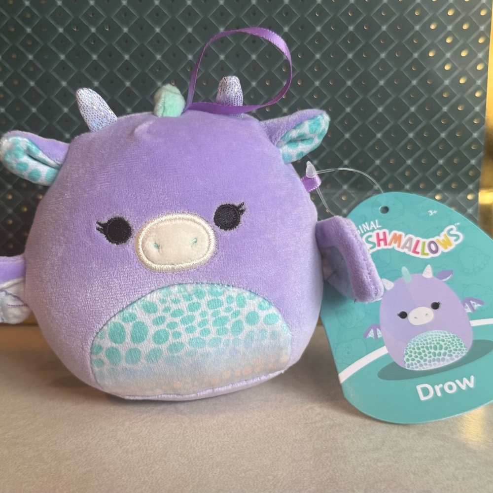 Squishmallows Drow Purple Dragon 3.5 inches